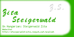 zita steigerwald business card